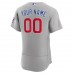 Chicago Cubs Men's Nike Gray Road Authentic Custom Jersey