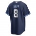 Chicago Cubs Ian Happ Men's Nike Navy 2021 City Connect Replica Player Jersey