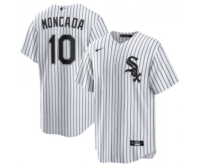 Chicago White Sox Yoan Moncada Men's Nike White Home Replica Player Name Jersey