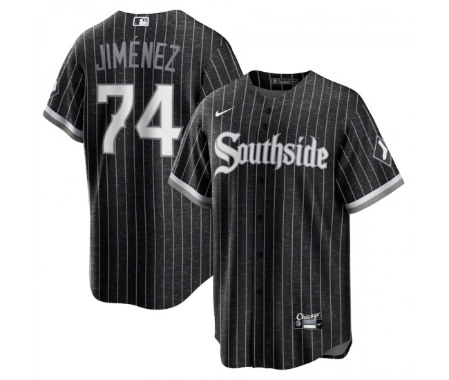 Chicago White Sox Eloy Jimenez Men's Nike Black/Anthracite 2021 City Connect Replica Player Jersey