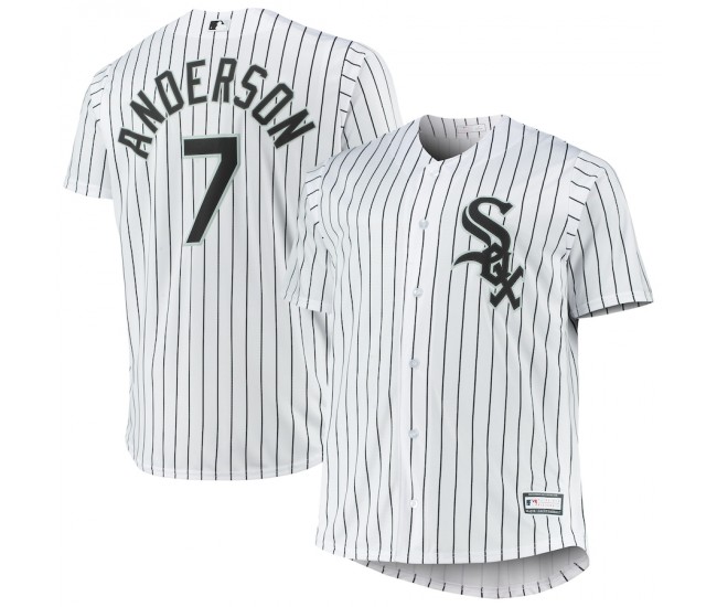 Men's Chicago White Sox Tim Anderson White Big & Tall Replica Player Jersey