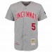 Men's 1969 Cincinnati Reds Johnny Bench Mitchell & Ness Gray Authentic Throwback Jersey