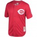 Cincinnati Reds Barry Larkin Men's Mitchell & Ness Red Throwback Cooperstown Mesh Batting Practice Jersey