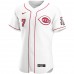 Cincinnati Reds Eugenio Suarez Men's Nike White Home Authentic Player Jersey