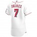 Cincinnati Reds Eugenio Suarez Men's Nike White Home Authentic Player Jersey