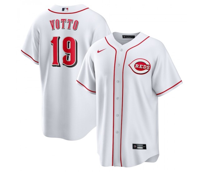 Cincinnati Reds Joey Votto Men's Nike White Home Replica Player Name Jersey