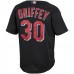 Cincinnati Reds Ken Griffey Jr. Men's Mitchell & Ness Black Cooperstown Collection Batting Practice Jersey