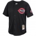 Cincinnati Reds Barry Larkin Men's Mitchell & Ness Black Cooperstown Collection Batting Practice Jersey