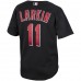 Cincinnati Reds Barry Larkin Men's Mitchell & Ness Black Cooperstown Collection Batting Practice Jersey