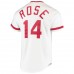 Cincinnati Reds Pete Rose Men's Mitchell & Ness White Cooperstown Collection Authentic Jersey