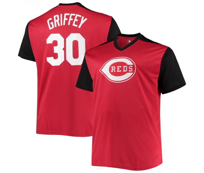 Men's Cincinnati Reds Ken Griffey Jr. Red/Black Cooperstown Collection Replica Player Jersey