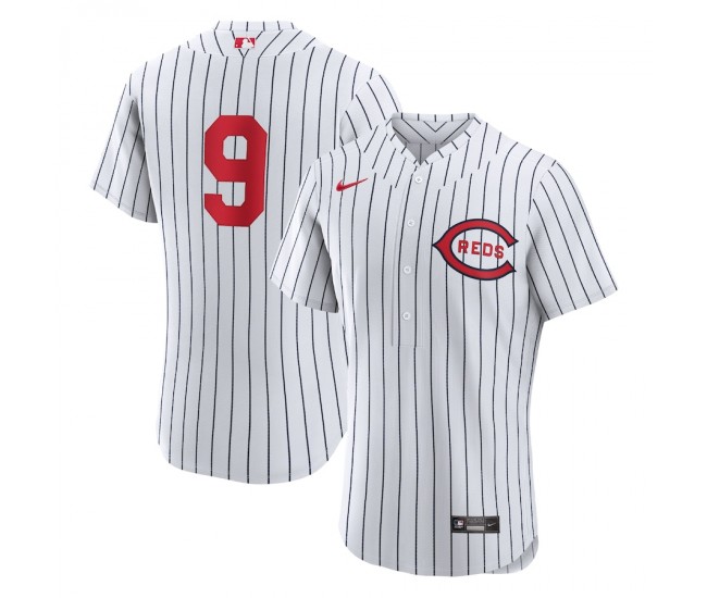 Cincinnati Reds Mike Moustakas Men's Nike White 2022 MLB at Field of Dreams Game Authentic Player Jersey