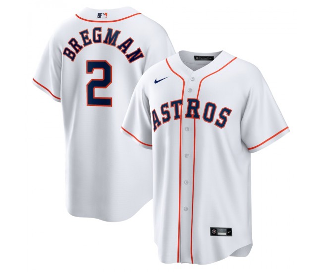 Houston Astros Alex Bregman Men's Nike White Home Replica Player Name Jersey