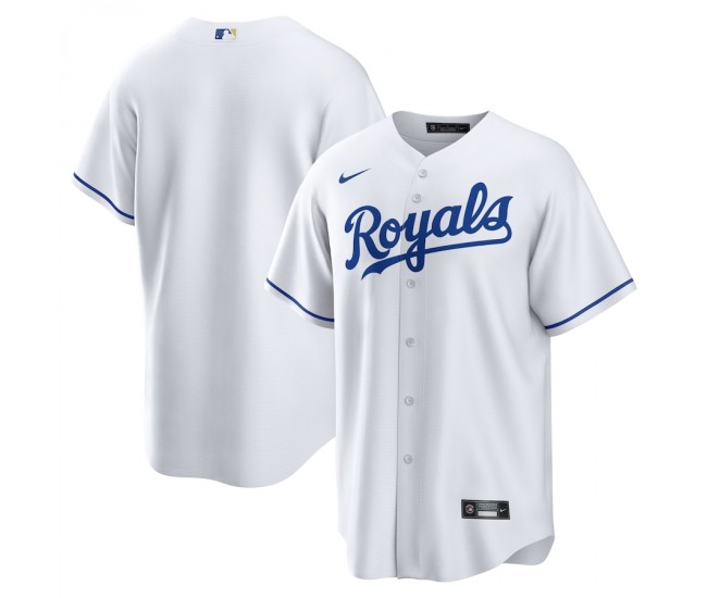 Kansas City Royals Men's Nike White Home Replica Team Jersey