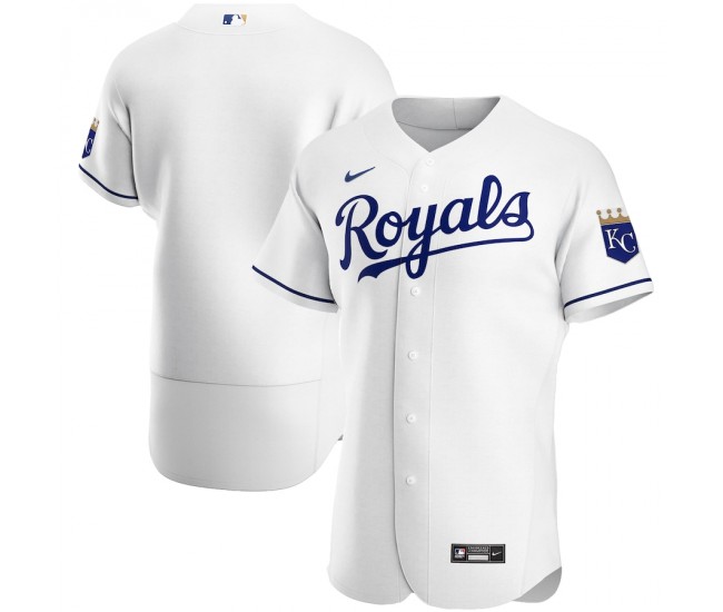 Kansas City Royals Men's Nike White Home Authentic Team Jersey