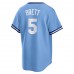 Kansas City Royals George Brett Men's Nike Light Blue Road Cooperstown Collection Player Jersey