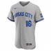 Kansas City Royals Andrew Benintendi Men's Nike Gray 2022 Road Authentic Player Jersey