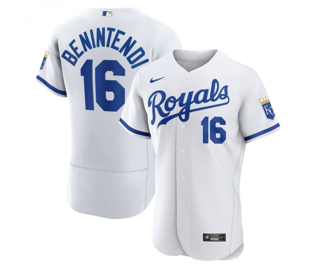 Kansas City Royals Andrew Benintendi Men's Nike White 2022 Home Authentic Player Jersey