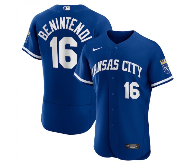 Kansas City Royals Andrew Benintendi Men's Nike Royal 2022 Alternate Authentic Player Jersey