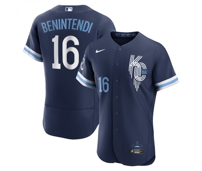 Kansas City Royals Andrew Benintendi Men's Nike Navy 2022 City Connect Authentic Player Jersey