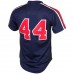 California Angels Reggie Jackson Men's Mitchell & Ness Navy Cooperstown Mesh Batting Practice Jersey