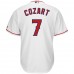 Men's Los Angeles Angels Zack Cozart Majestic White Home Cool Base Player Jersey