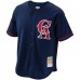 California Angels Bo Jackson Men's Mitchell & Ness Navy Cooperstown Collection Mesh Batting Practice Button-Up Jersey