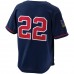 California Angels Bo Jackson Men's Mitchell & Ness Navy Cooperstown Collection Mesh Batting Practice Button-Up Jersey