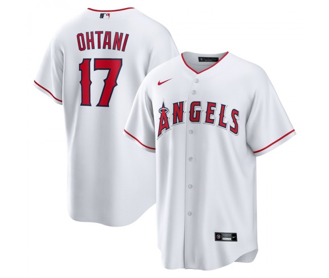 Los Angeles Angels Shohei Ohtani Men's Nike White Home Replica Player Name Jersey