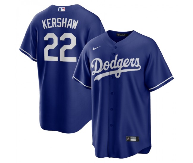 Los Angeles Dodgers Clayton Kershaw Men's Nike Royal Alternate Replica Player Name Jersey