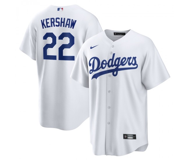 Los Angeles Dodgers Clayton Kershaw Men's Nike White Home Replica Player Name Jersey