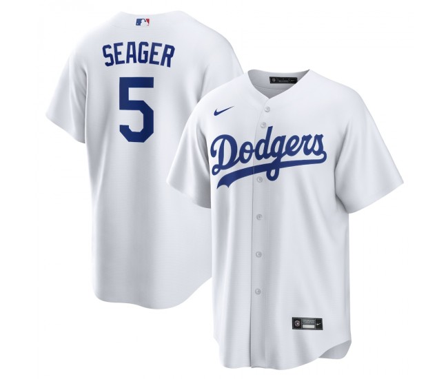 Los Angeles Dodgers Corey Seager Men's Nike White Home Replica Player Name Jersey