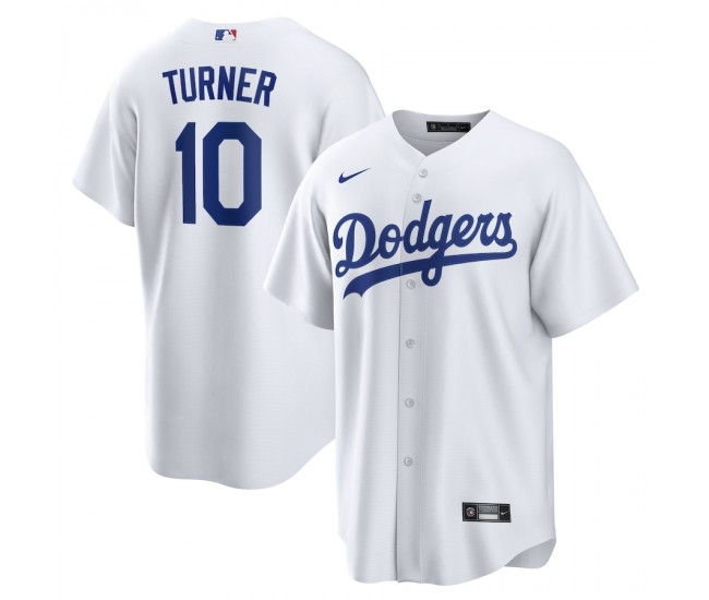 Los Angeles Dodgers Justin Turner Men's Nike White Home Replica Player Name Jersey