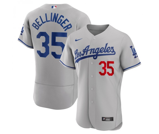 Los Angeles Dodgers Cody Bellinger Men's Nike Gray Road Authentic Player Jersey