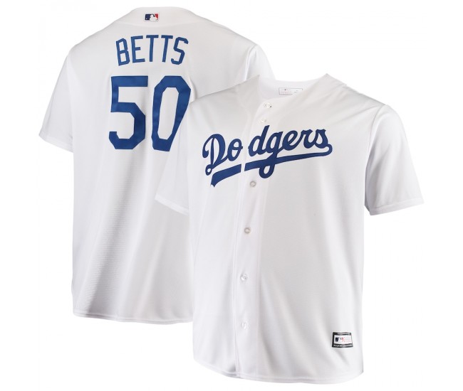 Men's Los Angeles Dodgers Mookie Betts White Big & Tall Replica Player Jersey