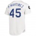 Los Angeles Dodgers Pedro Martinez Men's Mitchell & Ness White 1993 Cooperstown Collection Home Authentic Jersey