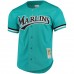 Men's Florida Marlins Andre Dawson Mitchell & Ness Teal Fashion Cooperstown Collection Mesh Batting Practice Jersey