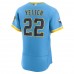 Milwaukee Brewers Christian Yelich Men's Nike Powder Blue 2022 City Connect Authentic Player Jersey