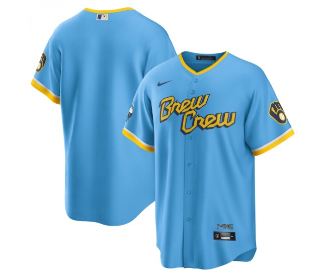 Milwaukee Brewers Men's Nike Powder Blue 2022 City Connect Replica Team Jersey