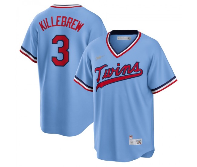 Minnesota Twins Harmon Killebrew Men's Nike Light Blue Road Cooperstown Collection Player Jersey