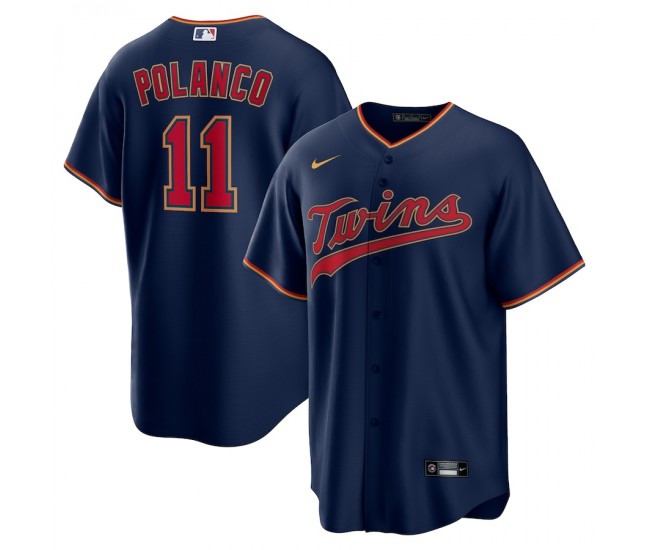 Minnesota Twins Jorge Polanco Men's Nike Navy Alternate Replica Player Name Jersey