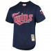 Minnesota Twins David Ortiz Men's Mitchell & Ness Navy 2002 Cooperstown Collection Mesh Batting Practice Jersey