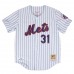 New York Mets Mike Piazza 2000 Men's Mitchell & Ness White Authentic Jersey