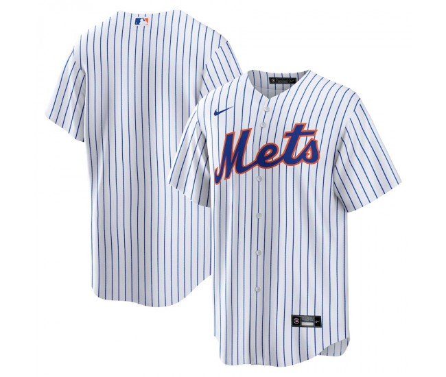 New York Mets Men's Nike White Home Replica Team Jersey