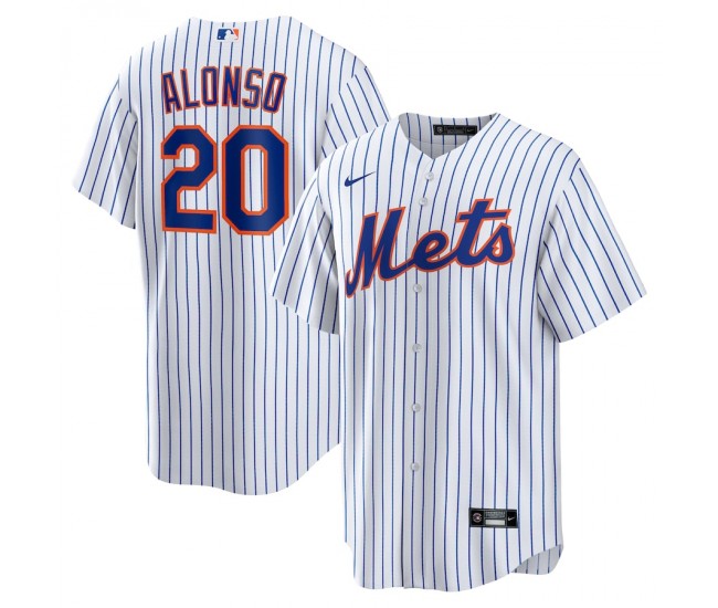 New York Mets Pete Alonso Men's Nike White Home Replica Player Name Jersey