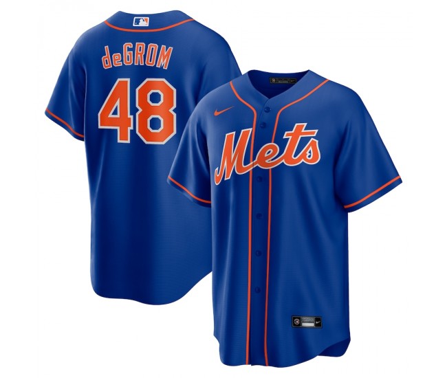 New York Mets Jacob deGrom Men's Nike Royal Alternate Replica Player Name Jersey