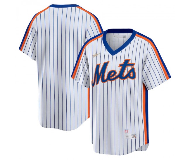 New York Mets Men's Nike White Home Cooperstown Collection Team Jersey