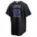 New York Mets Francisco Lindor Men's Nike Black 2022 Alternate Replica Player Jersey