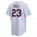 New York Mets Javier Báez Men's Nike White Home Official Replica Player Jersey