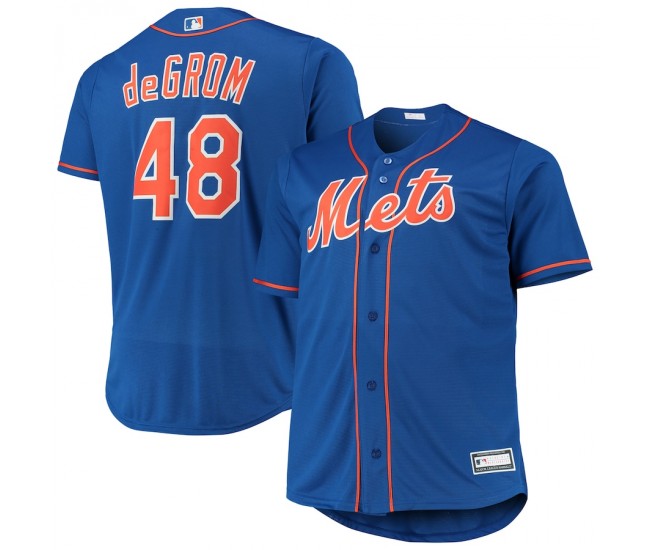 Men's New York Mets Jacob deGrom Royal Big & Tall Replica Player Jersey